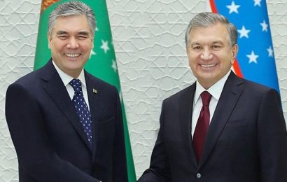 Главы Туркменистана и Узбекистана обсудили проблему Арала и пандемии