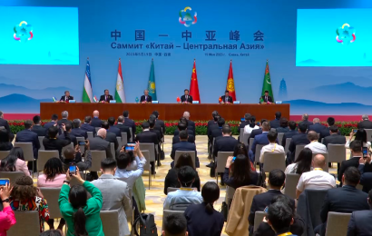 Совместная пресс-конференция Си Цзиньпина и глав государств Центральной Азии