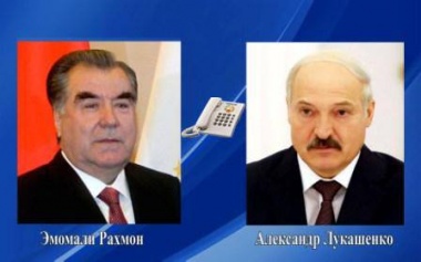 Президент Республики Таджикистан провёл телефонный разговор с Президентом Республики Беларусь Александром Лукашенко