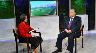 Интервью Президента Республики Таджикистан корреспонденту телеканала ООН