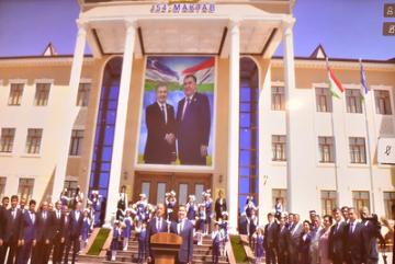 Виртуальное открытие объектов дружбы – Общеобразовательной школы в Самарканде Узбекистана и Оздоровительного комплекса в Кубодиёнском районе Таджикистана