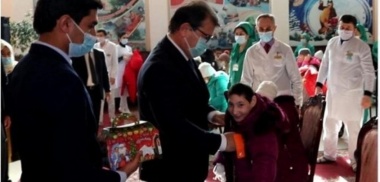 В преддверии Нового года оказана помощь Национальному центру по реабилитации детей-инвалидов «Чорбог»