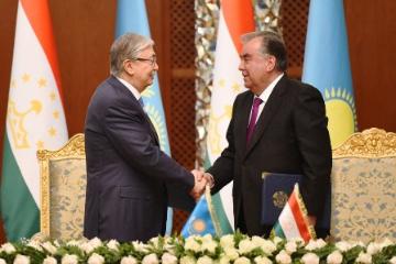 Совместное заявление  Президента Республики Таджикистан Эмомали Рахмона и Президента Республики Казахстан Касым-Жомарта Токаева