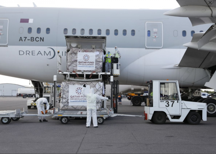 В Казахстан доставлен гуманитарный груз из Катара