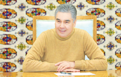 Бердымухамедов ознакомился с подготовкой к празднику туркменского алабая