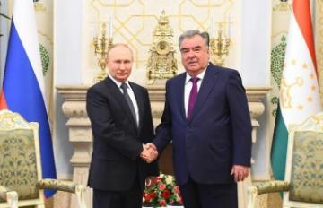 Встреча Эмомали Рахмона и Владимира Путина в Душанбе