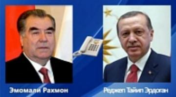 Эмомали Рахмон провел телефонный разговор с Раджабом Тайипом Эрдоганом