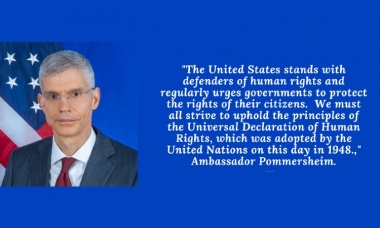 Посол Поммершайм в честь празднования Международного дня прав человека