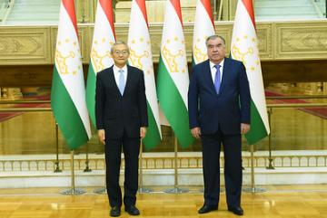 Встреча Президента Таджикистана с Генеральным секретарем Шанхайской организации сотрудничества Чжан Мином
