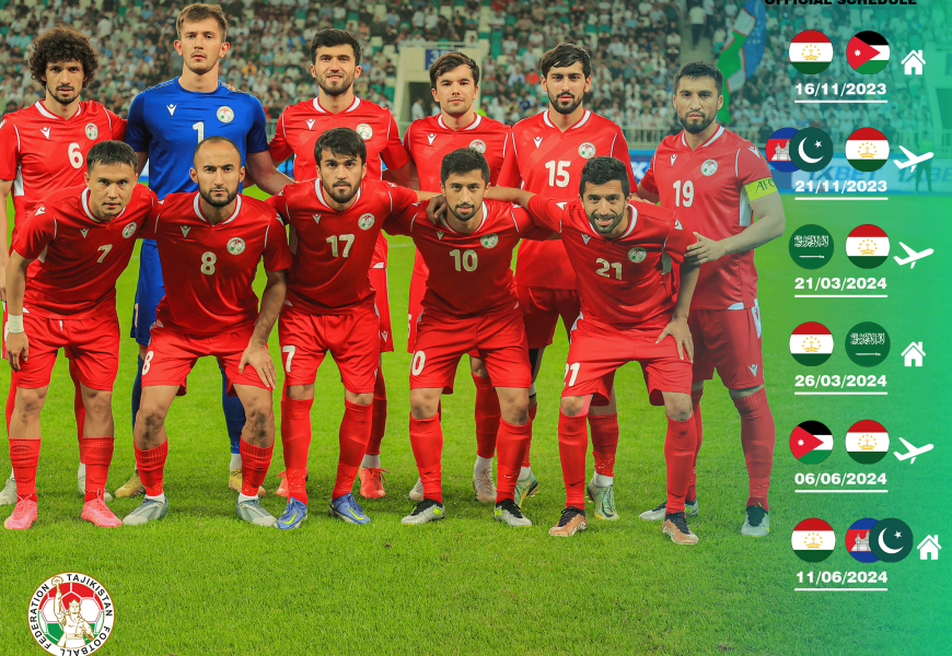 Футбол: Национальная сборная Таджикистана стартует во втором раунде отборочного турнира чемпионата мира-2026