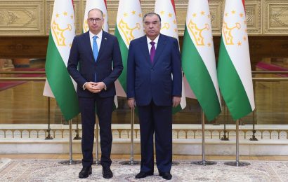 Президент Таджикистана принял парламентского госсекретаря Министерства экономического сотрудничества и развития Германии 