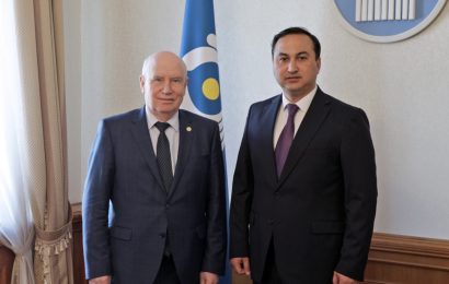 Встреча Посла Таджикистана с Генеральным секретарем СНГ