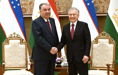 Встреча Президента Республики Таджикистан с Президентом Республики Узбекистан Шавкатом Мирзиёевым