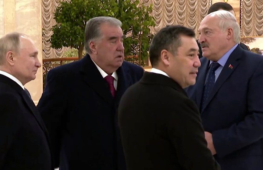 Как Путин и Лукашенко провожали Токаева, Жапарова и Эмомали Рахмона после саммита ОДКБ(видео)