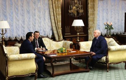 Встреча Чрезвычайного и Полномочного Посла Республики Таджикистан с Президентом Республики Беларусь