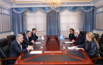 Встреча Первого заместителя министра иностранных дел с Постоянным представителем ПРООН в Таджикистане
