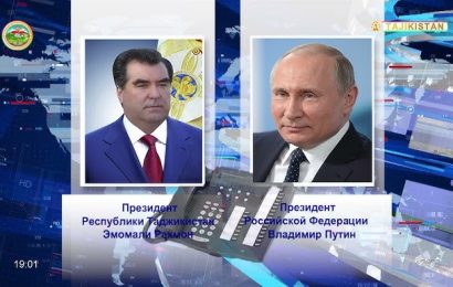 Телефонный разговор с Президентом Российской Федерации Владимиром Путиным