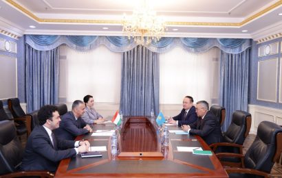 Встреча Первого заместителя министра иностранных дел Республики Таджикистан с Послом Казахстана