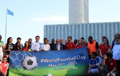 Первое празднование Всемирного дня футбола в ООН