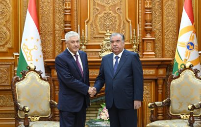 Президент Республики Таджикистан принял Министра внутренних дел Российской Федерации