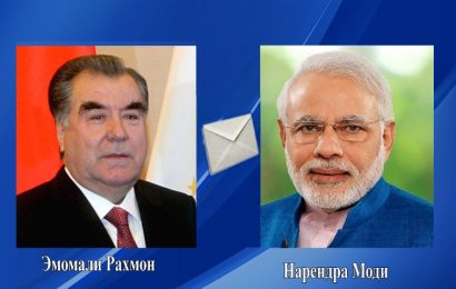 Президент Республики Таджикистан: поздравительная телеграмма Премьер-министру Индии