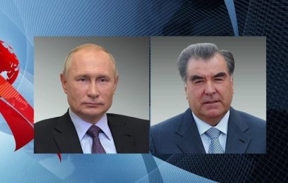 Путин поздравил Эмомали Рахмона с Днем независимости Таджикистана