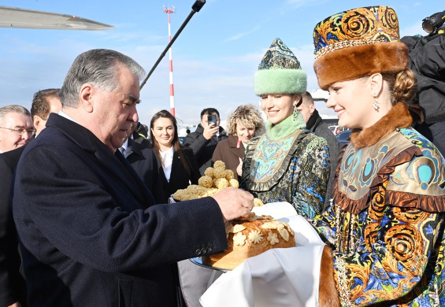 Президент Республики Таджикистан прибыл в город Казань РФ🎬