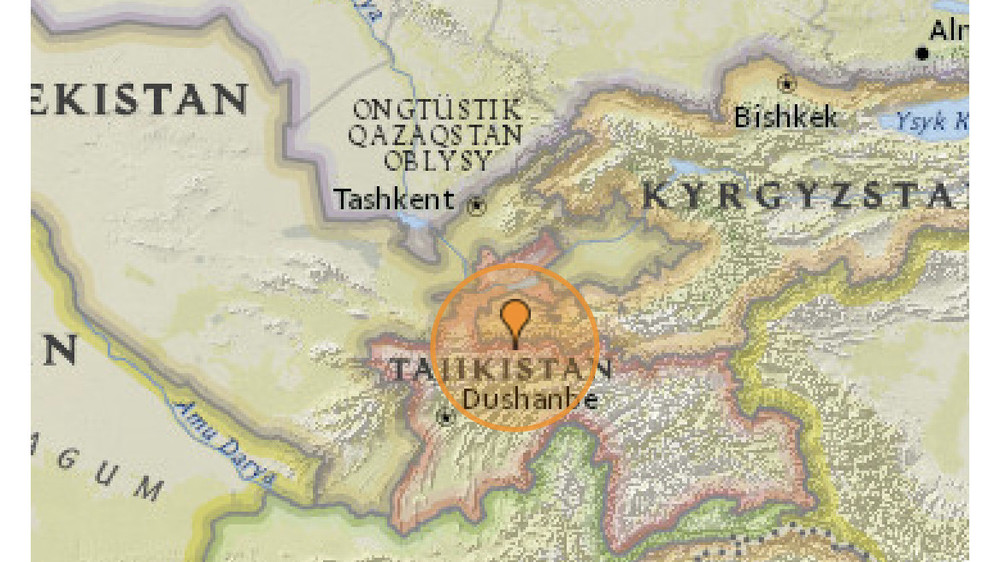 На кыргызско-таджикской границе произошло землетрясение силой 3,5 балла