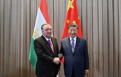 Встреча Президента Таджикистана с Председателем КНР