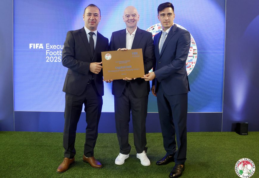 Федерация футбола Таджикистана удостоена бронзовой награды «FIFA Forward Awards»