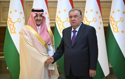 Встреча Президента Таджикистана с Председателем Саудовского Фонда развития