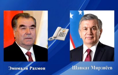 Телефонный разговор Президента Таджикистана с Президентом Узбекистана