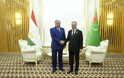 Встреча Президента Таджикистана с Председателем Халк Маслахаты Туркменистана