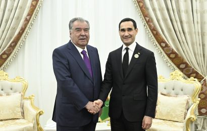Встреча Президента Таджикистана с Президентом Туркменистана