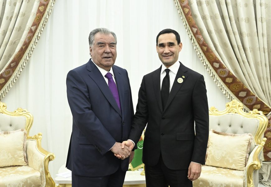 Встреча Президента Таджикистана с Президентом Туркменистана
