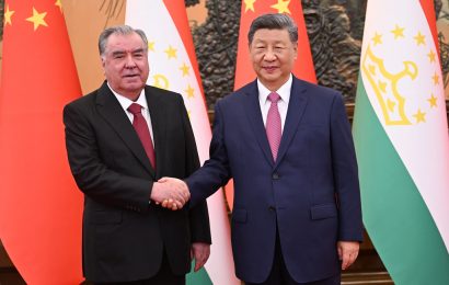 Встреча Президента Таджикистана с Председателем КНР