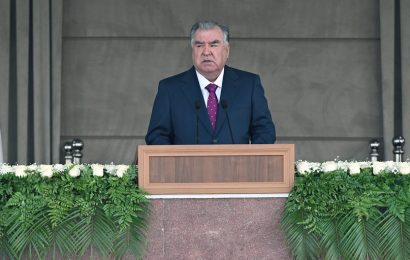 Выступление Президента Таджикистана в честь 30-летия Национальной гвардии РТ