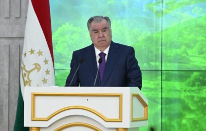 Выступление Президента Таджикистана на встрече с сотрудниками Комитета по охране окружающей среды