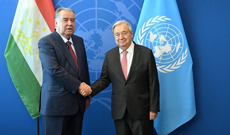 Мулоқоти Президенти Ҷумҳурии Тоҷикистон бо Антониу Гутерриш