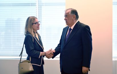 Мулоқоти Президенти Ҷумҳурии Тоҷикистон бо хонум Анна Бйерде