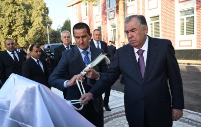 Оғози сафари кории Президенти Ҷумҳурии Тоҷикистон Эмомалӣ Раҳмон ба ноҳияи Ховалинг