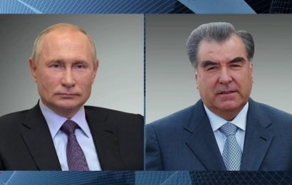 Суҳбати телефонии Пешвои миллат Эмомалӣ Раҳмон бо Президенти Федератсияи Русия Владимир Путин