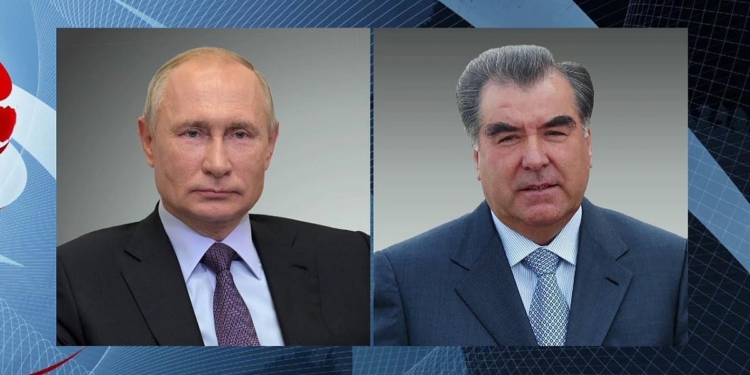 Суҳбати телефонии Пешвои миллат Эмомалӣ Раҳмон бо Президенти Федератсияи Русия Владимир Путин