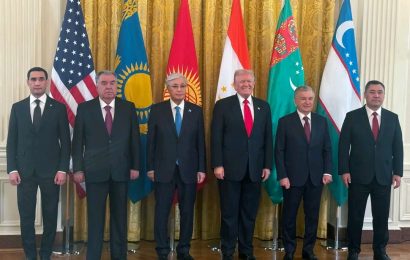 Иштироки Пешвои миллат Эмомалӣ Раҳмон дар зиёфати корӣ дар чаҳорчӯби Ҳамоиши дуюм дар қолаби “Осиёи Марказӣ-ИМА” (С5+1)