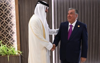 Встреча Президента Таджикистана с Эмиром Катара