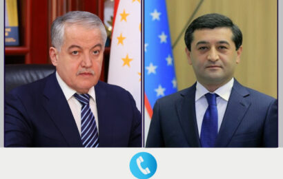 Телефонный разговор глав внешнеполитических ведомств Таджикистана и Узбекистана Телефонный разговор глав внешнеполитических ведомств Таджикистана и Узбекистана