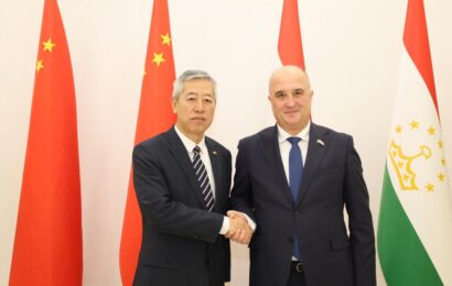 Файзалӣ Идизода бо Го Чжизюн вохӯрӣ намуд Файзалӣ Идизода бо Го Чжизюн вохӯрӣ намуд