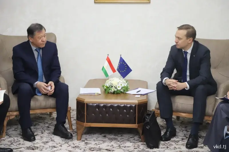 Мулоқоти Рамазон Раҳимзода бо Роҳбари Намояндагии Иттиҳоди Аврупо дар Тоҷикистон Мулоқоти Рамазон Раҳимзода бо Роҳбари Намояндагии Иттиҳоди Аврупо дар Тоҷикистон