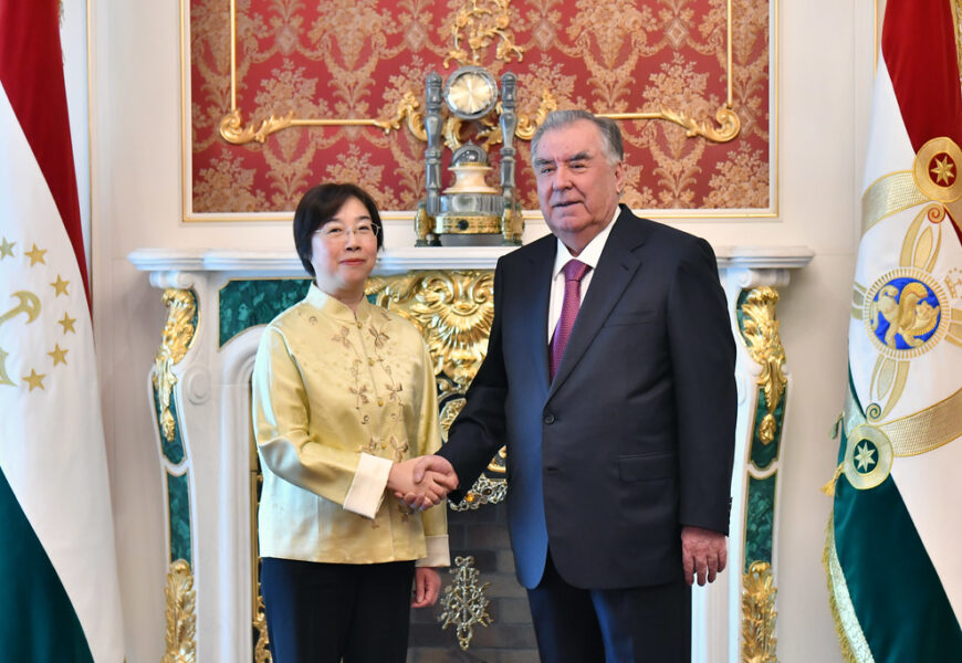 Президент Республики Таджикистан принял Президента Азиатского Банка Инфраструктурных Инвестиций Президент Республики Таджикистан принял Президента Азиатского Банка Инфраструктурных Инвестиций