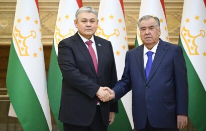 Мулоқоти Эмомалӣ Раҳмон бо Ермек Кошербаев Мулоқоти Эмомалӣ Раҳмон бо Ермек Кошербаев